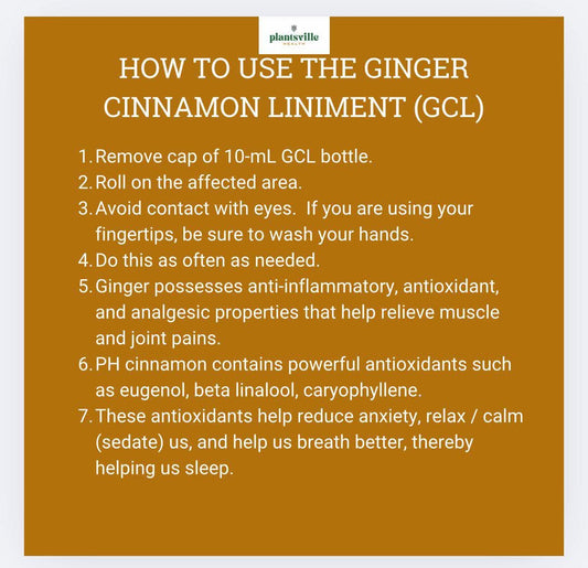 Ginger Cinnamon Liniment